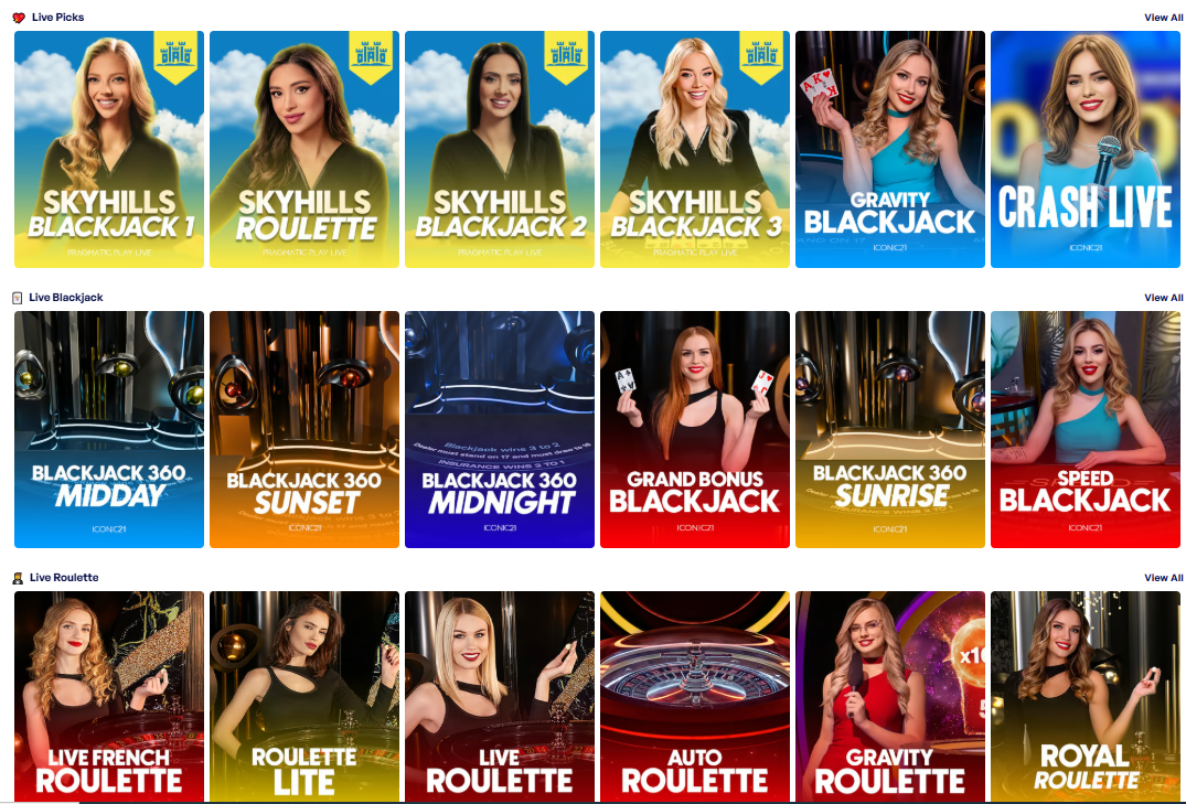 Live casino Skyhills